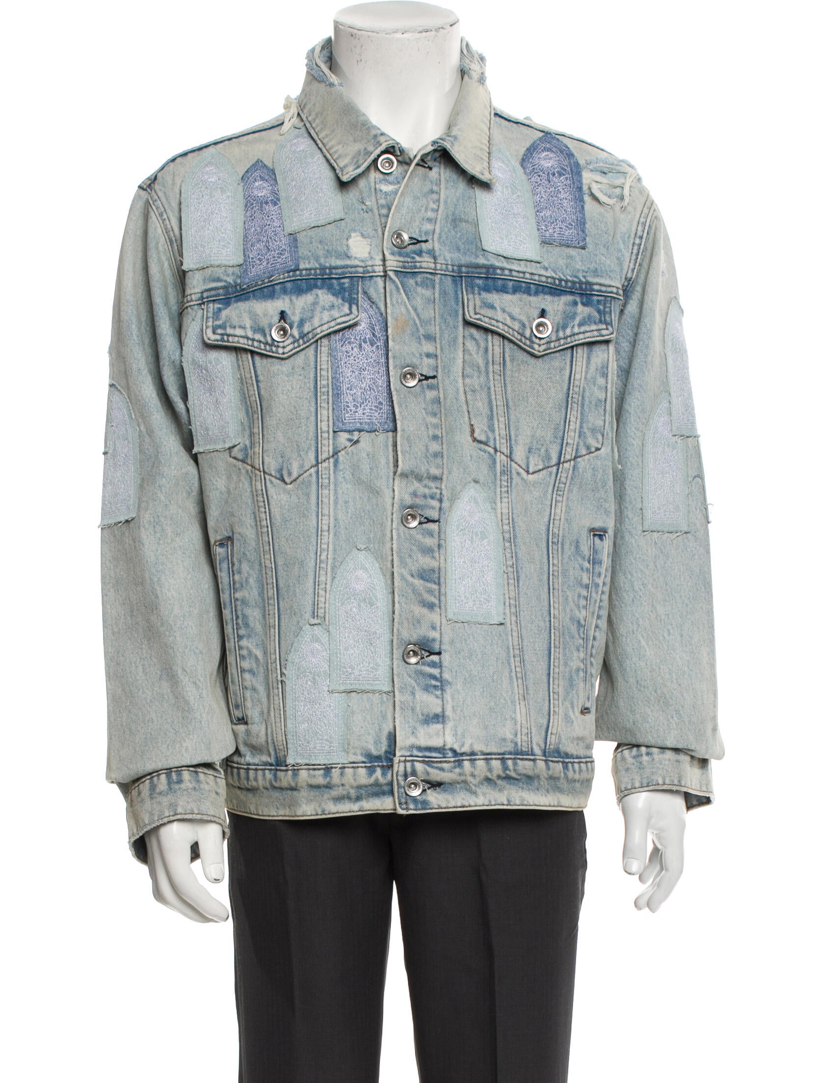 Who Decides War Graphic Print Denim Jacket
