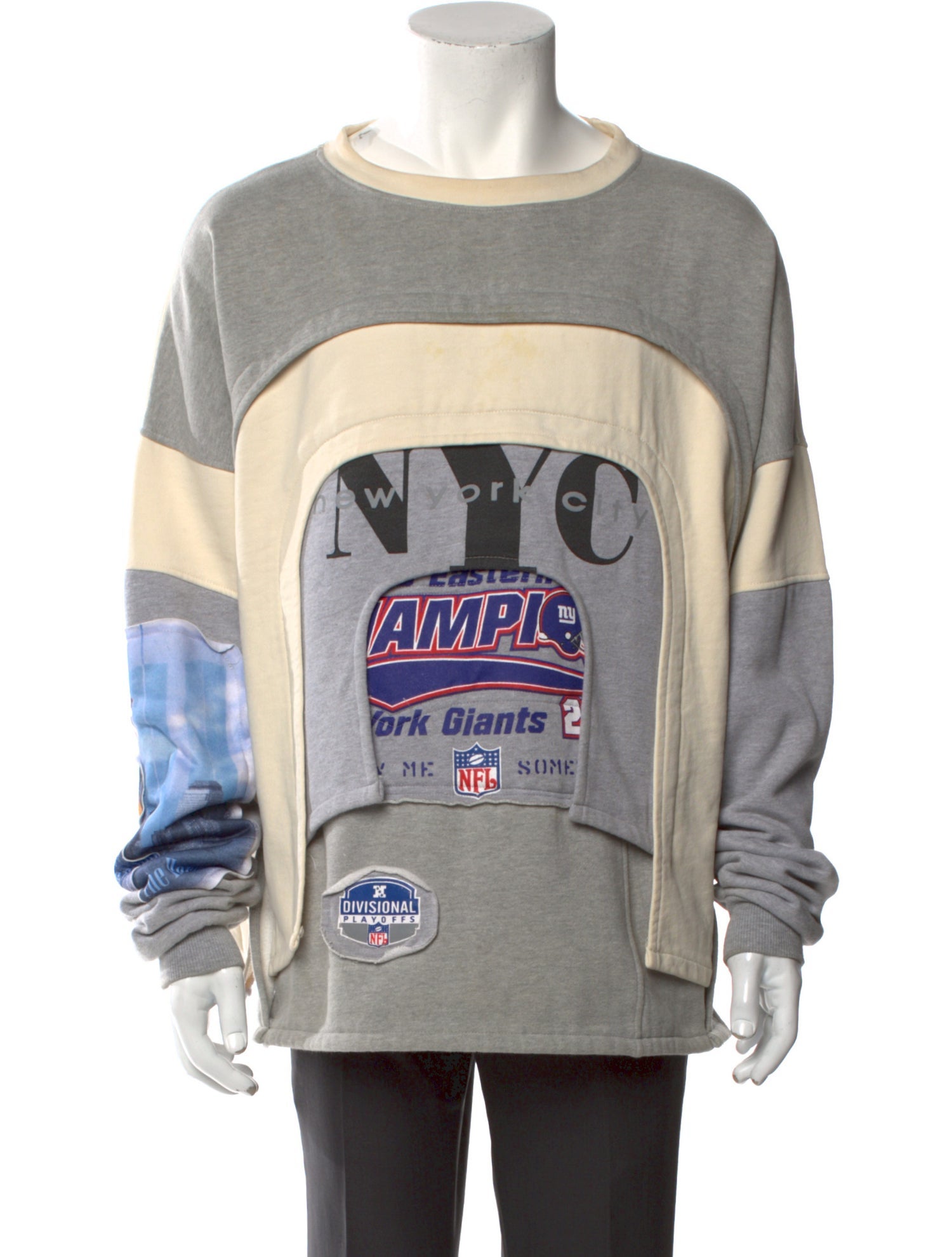 Who Decides War Graphic Print Crew Neck Sweatshirt