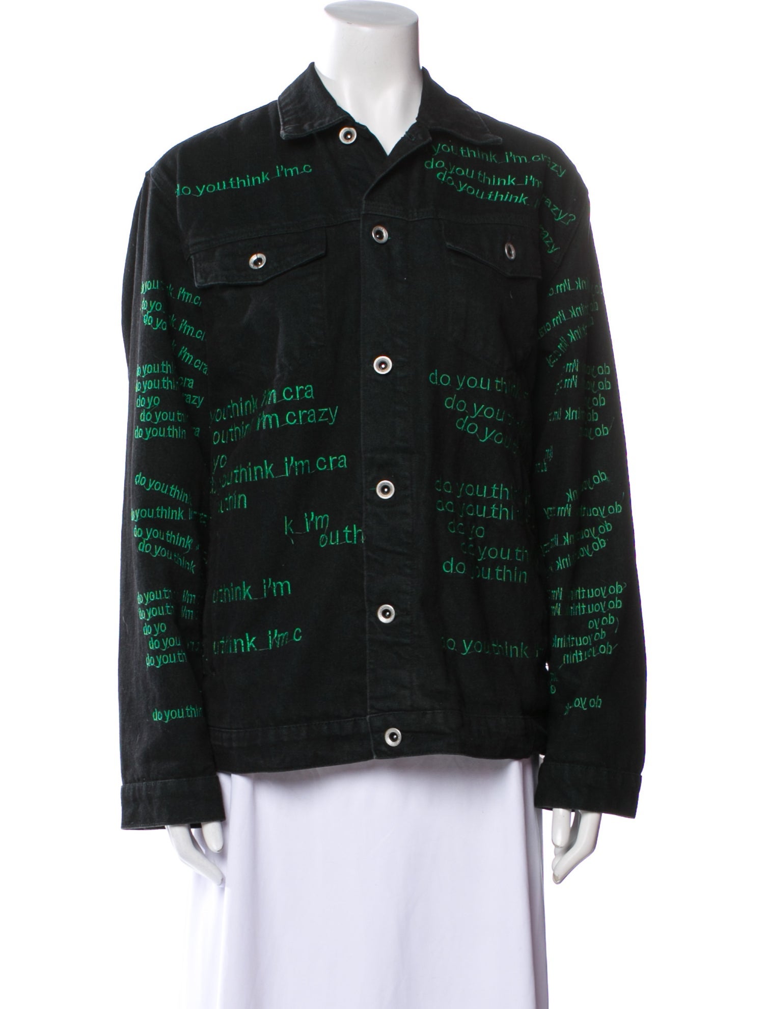 Who Decides War Printed Denim Jacket