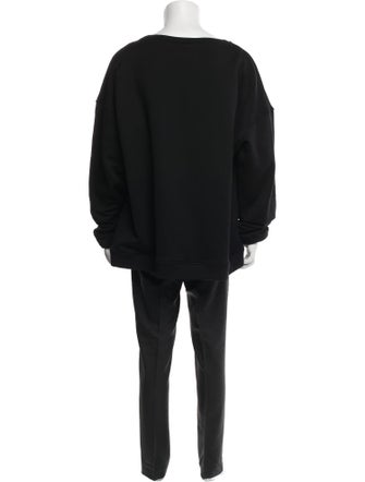 Who Decides War Graphic Print Crew Neck Pullover