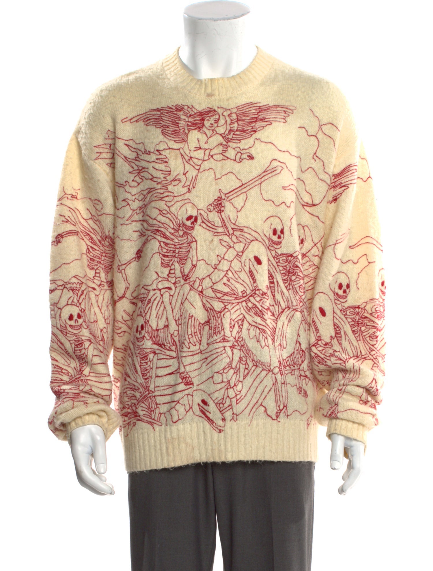 Who Decides War Printed Crew Neck Pullover