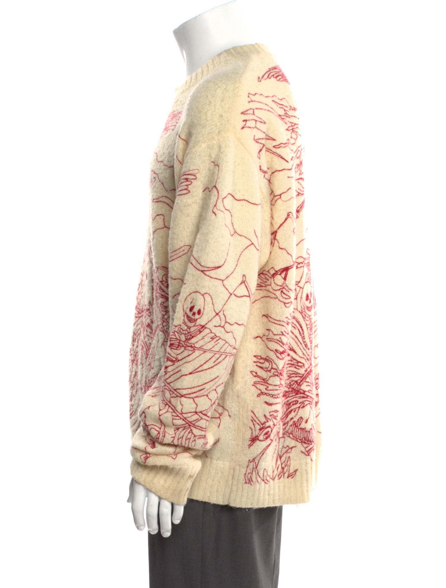 Who Decides War Printed Crew Neck Pullover