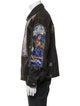 Who Decides War Graphic Print Trucker Jacket
