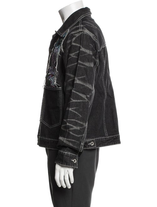 Who Decides War Graphic Print Denim Jacket