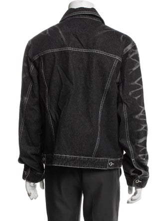 Who Decides War Graphic Print Denim Jacket