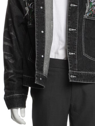 Who Decides War Graphic Print Denim Jacket