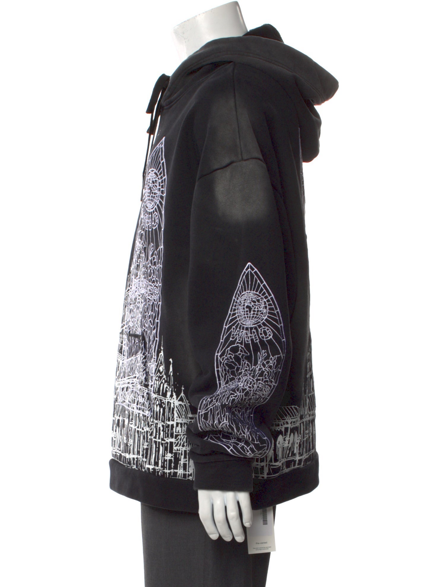 Who Decides War Graphic Print Crew Neck Hoodie