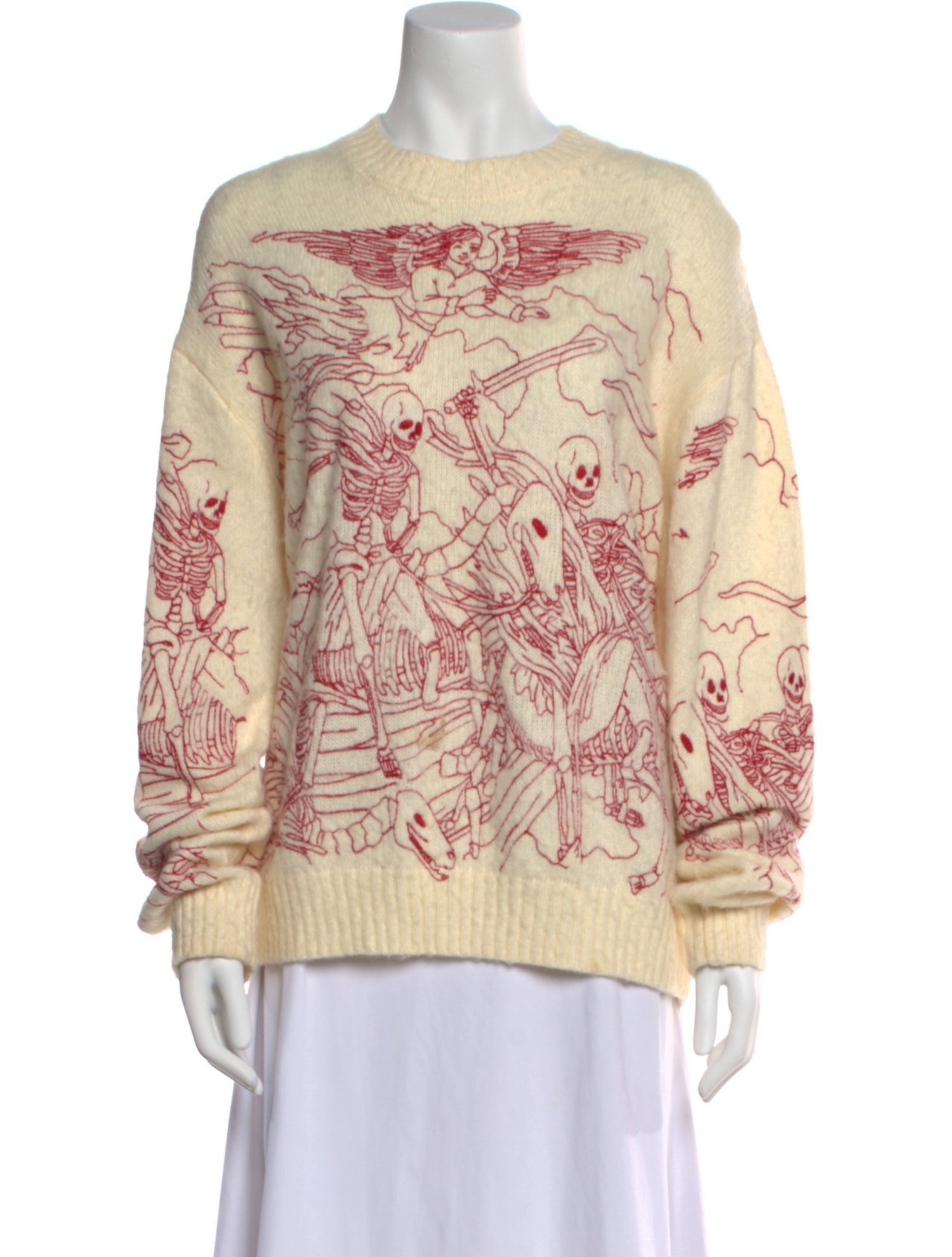 Who Decides War Cashmere Printed Sweater
