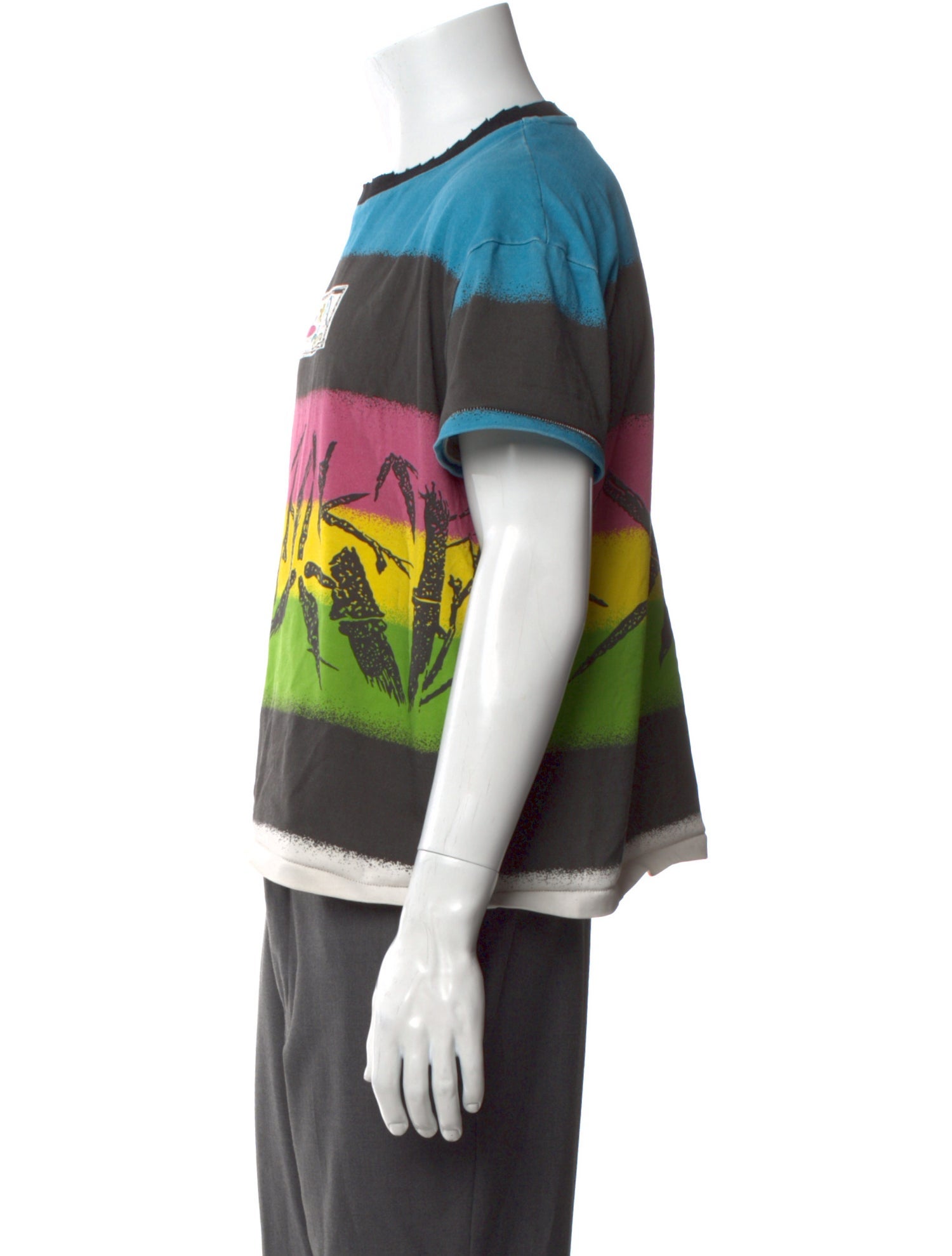 Who Decides War Graphic Print Crew Neck T-Shirt