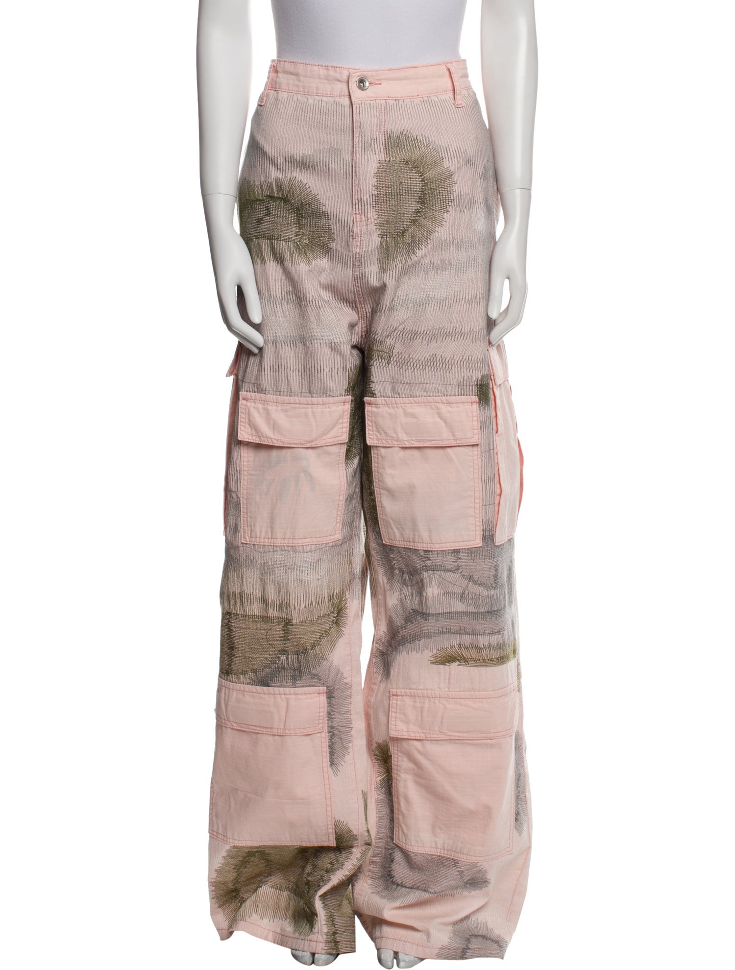 Who Decides War Printed Wide Leg Pants