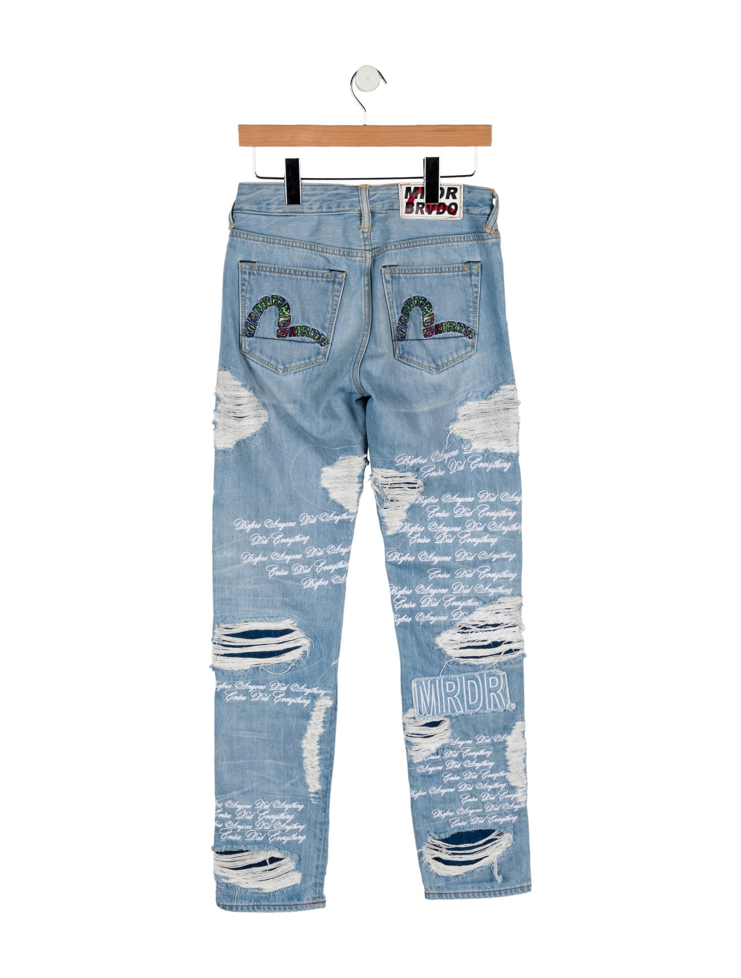 Evisu Mid-Rise Straight Leg Jeans
