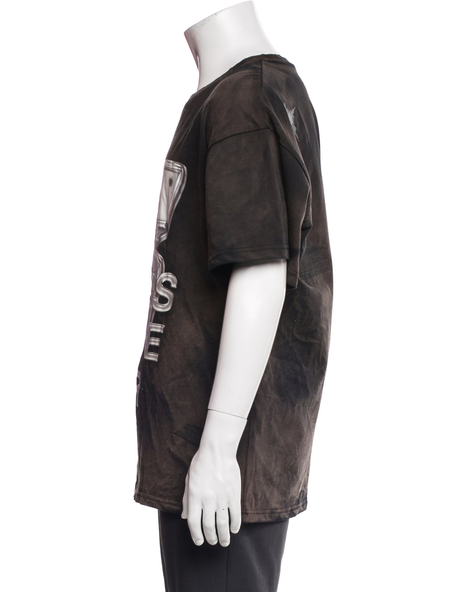 Who Decides War Graphic Print Crew Neck T-Shirt