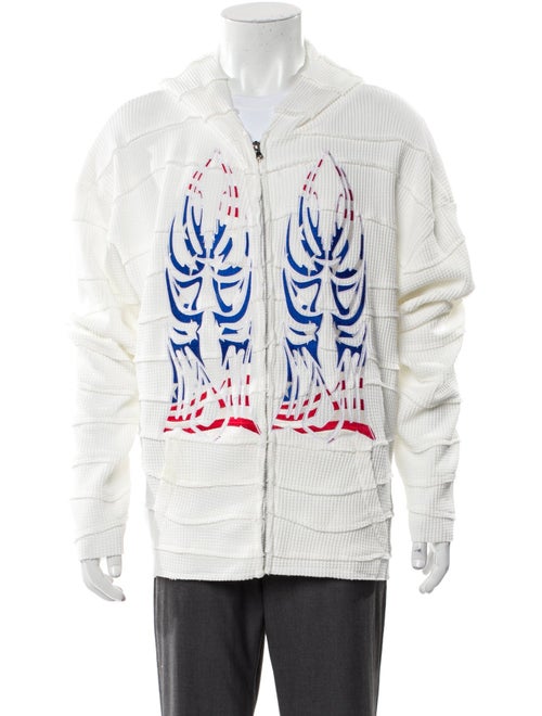 Who Decides War Graphic Print Crew Neck Hoodie