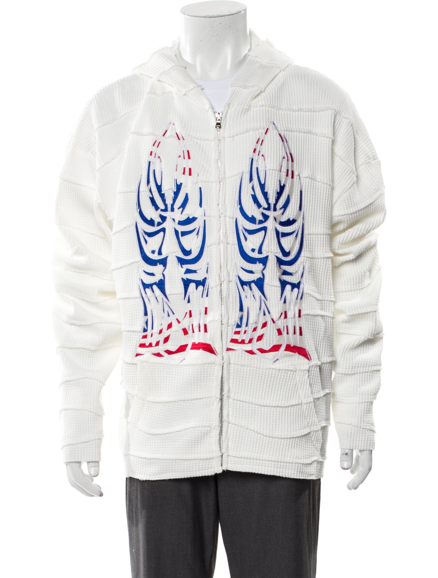 Who Decides War Graphic Print Crew Neck Hoodie