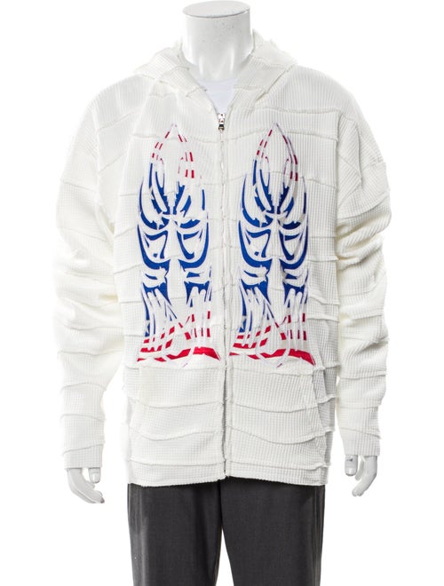 Who Decides War Graphic Print Crew Neck Hoodie