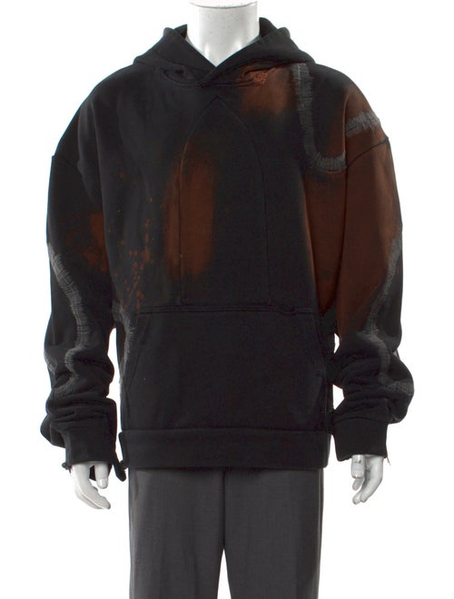 Who Decides War Colorblock Pattern Crew Neck Hoodie