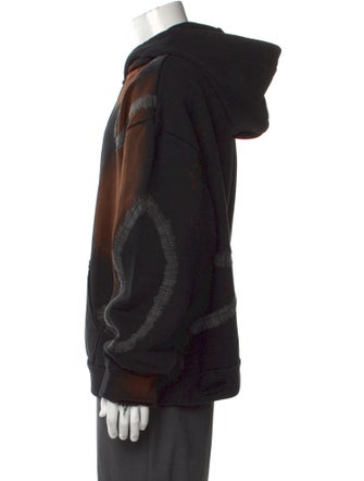 Who Decides War Colorblock Pattern Crew Neck Hoodie