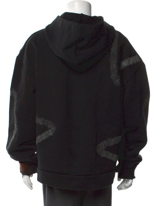 Who Decides War Colorblock Pattern Crew Neck Hoodie