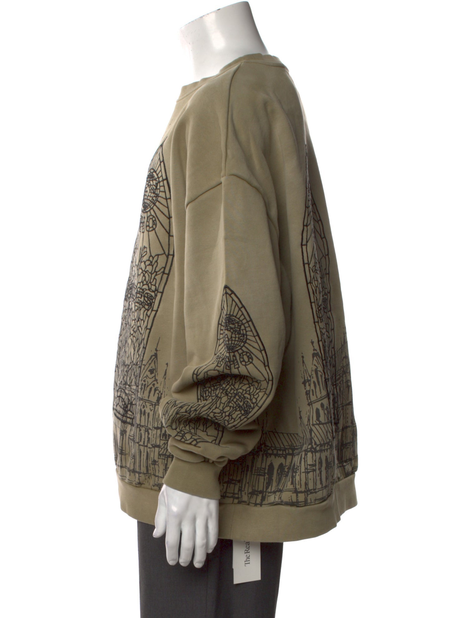 Who Decides War Graphic Print Crew Neck Sweatshirt