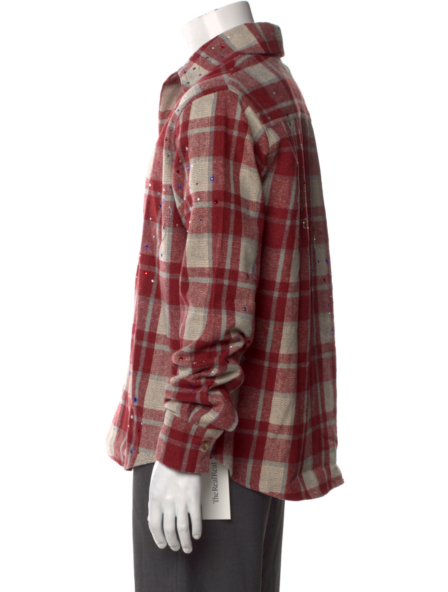 Who Decides War Wool Plaid Print Western Shirt