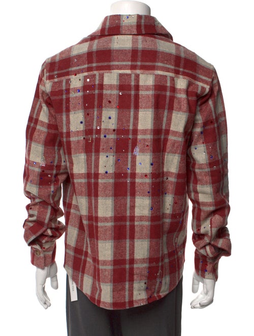 Who Decides War Wool Plaid Print Western Shirt