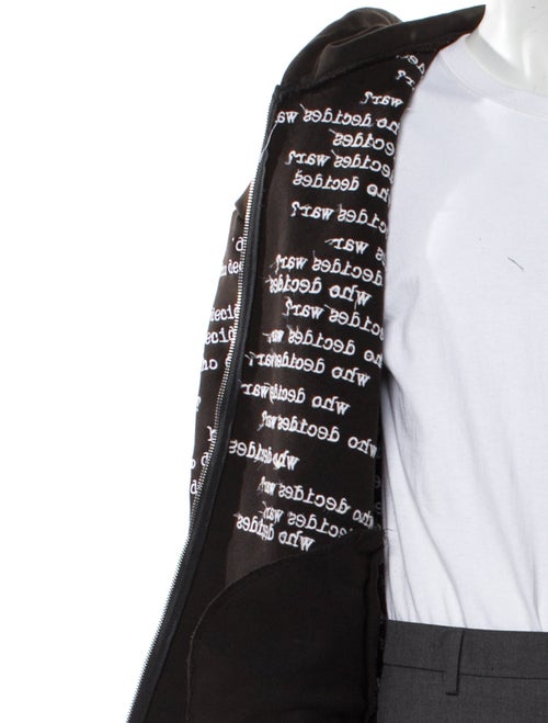 Who Decides War Printed Crew Neck Hoodie