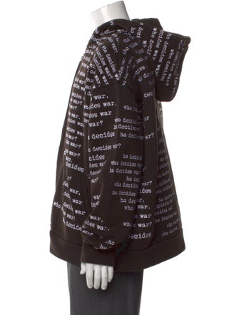 Who Decides War Printed Crew Neck Hoodie