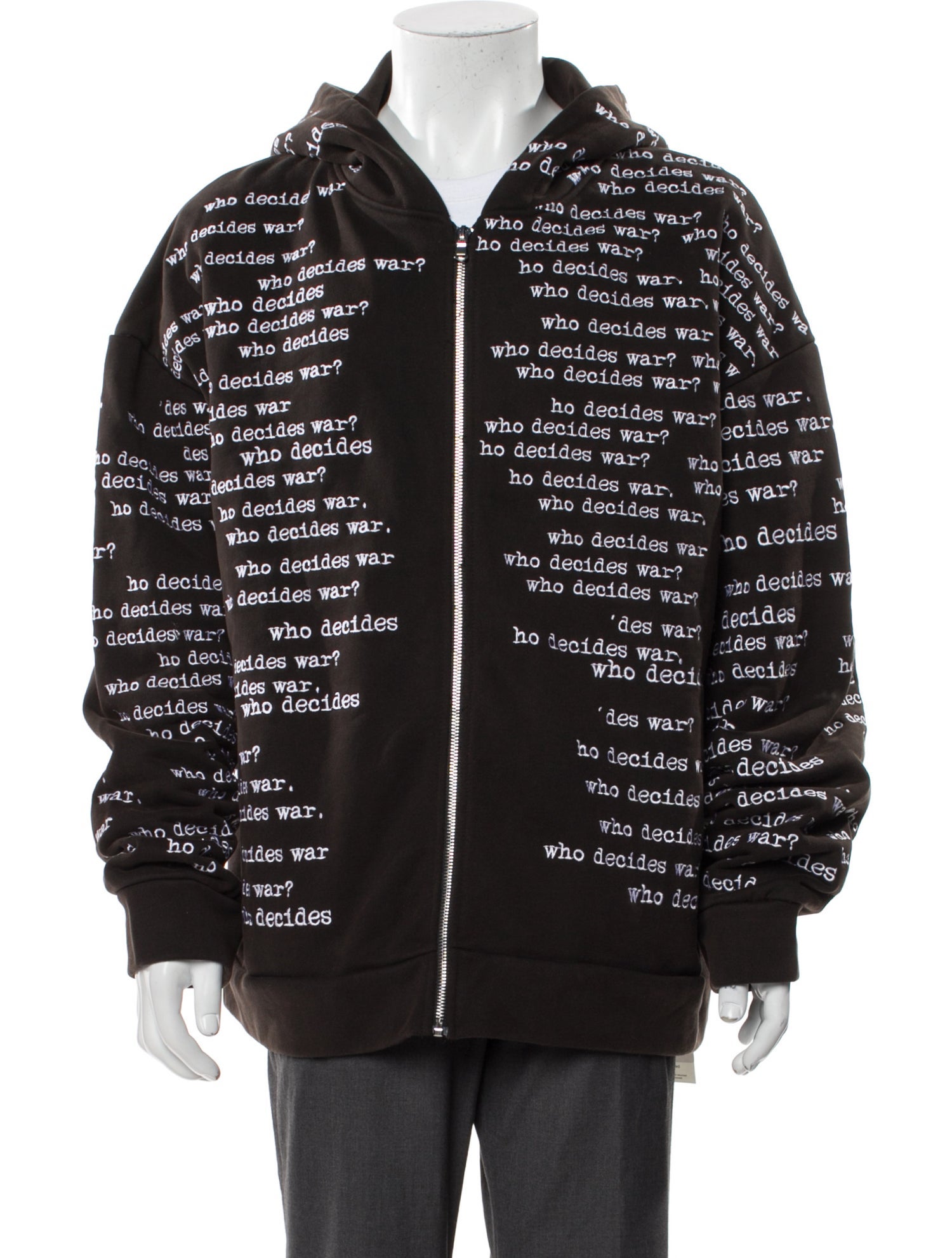 Who Decides War Printed Puffer Coat