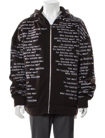 Who Decides War Printed Puffer Coat