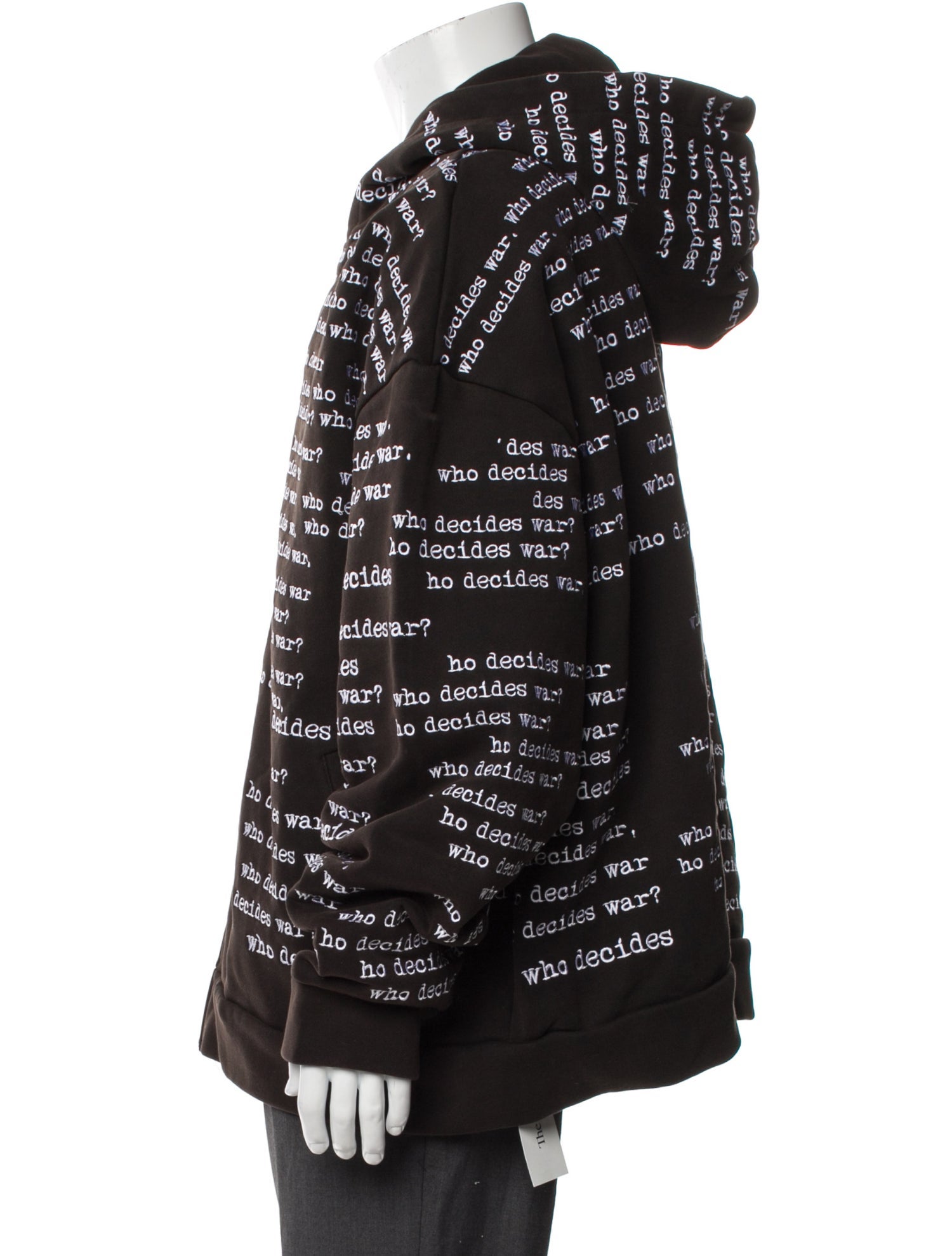 Who Decides War Printed Puffer Coat