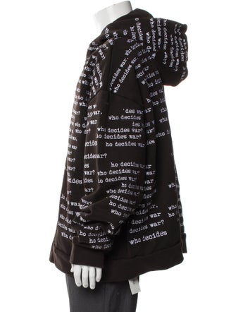 Who Decides War Printed Puffer Coat