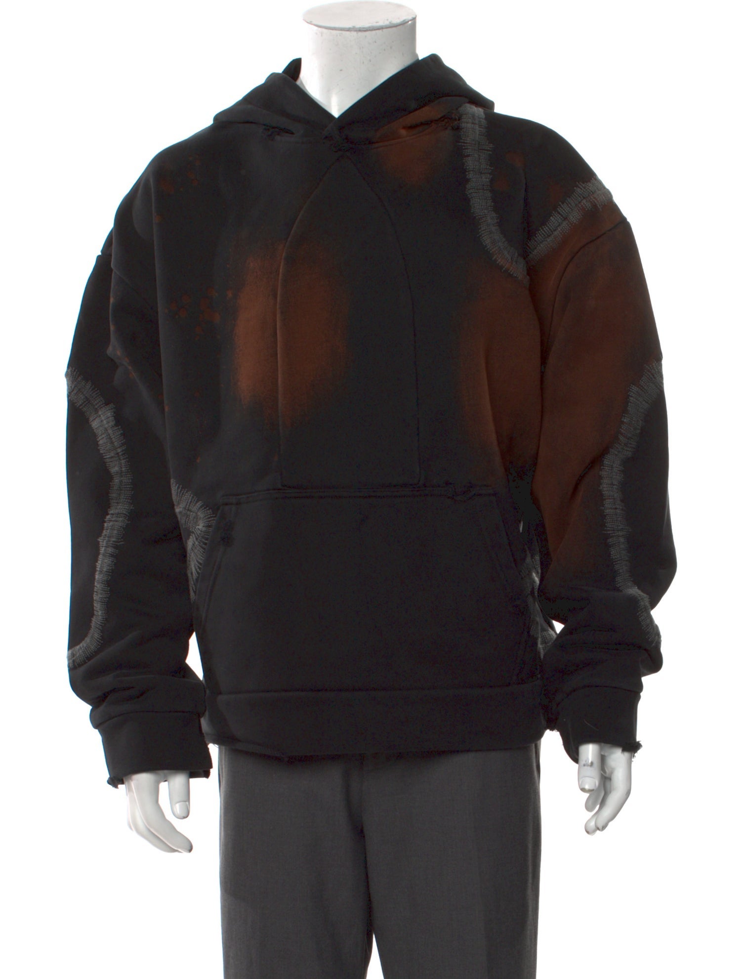 Who Decides War Tie-Dye Print Crew Neck Hoodie