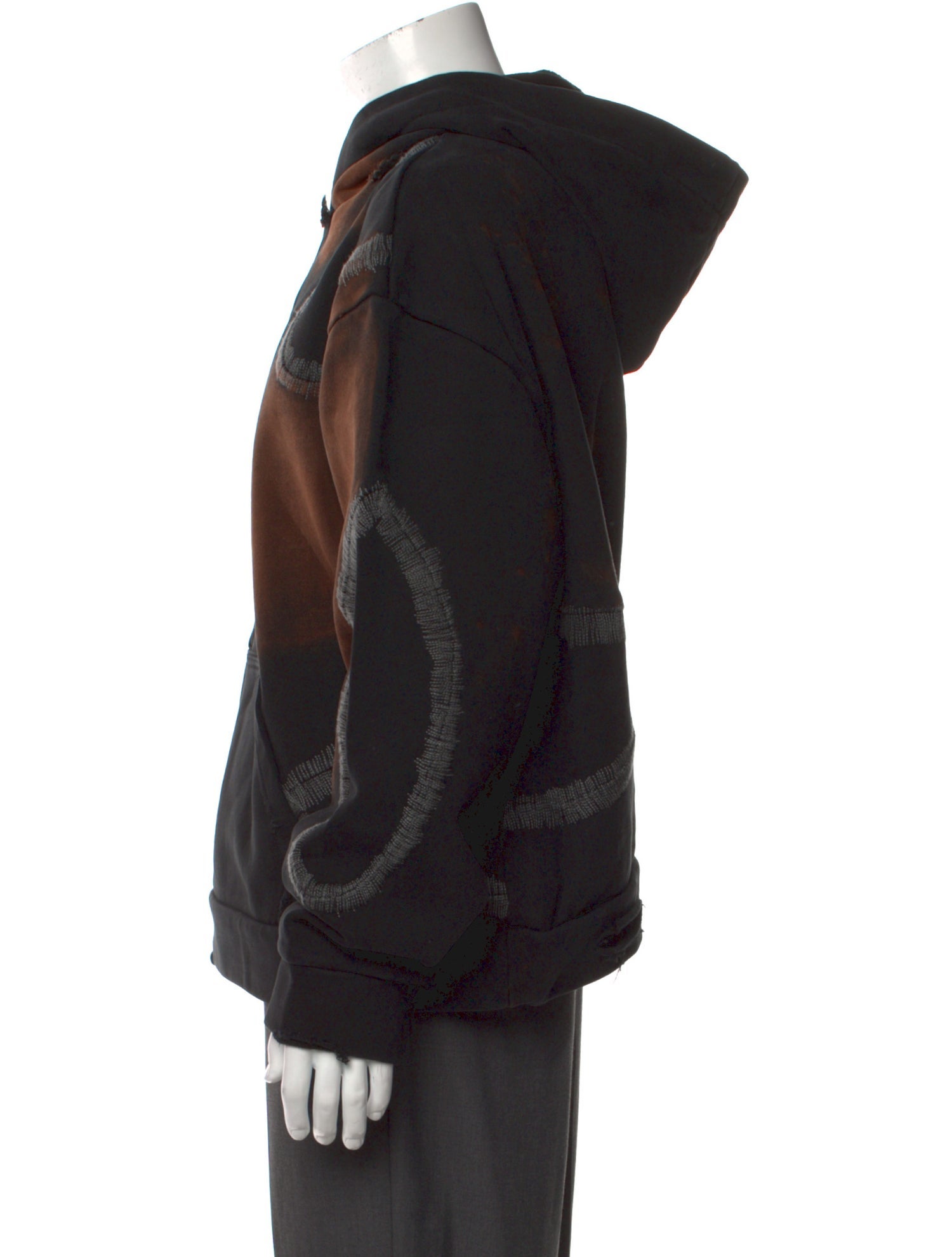 Who Decides War Tie-Dye Print Crew Neck Hoodie