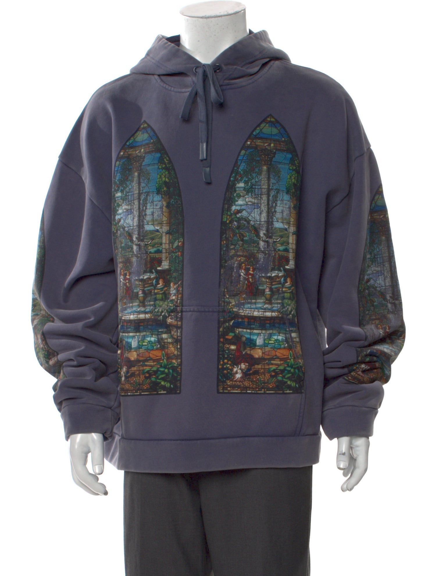 Who Decides War Graphic Print Crew Neck Hoodie