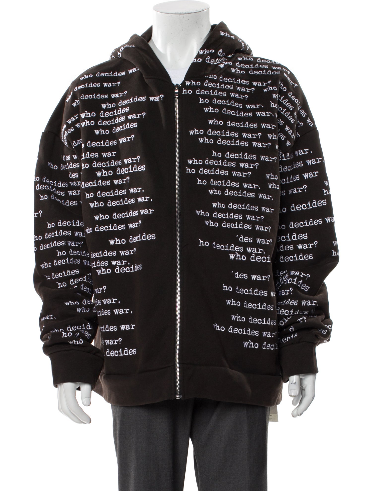 Who Decides War Printed Puffer Coat