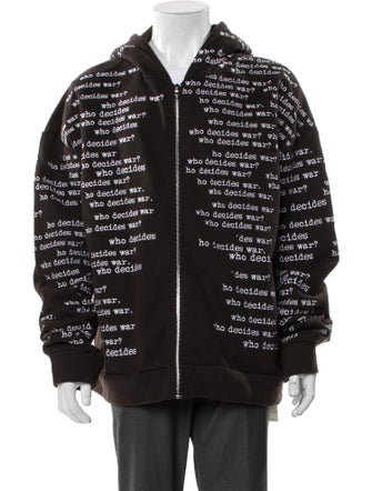 Who Decides War Printed Puffer Coat