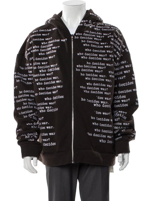 Who Decides War Printed Puffer Coat