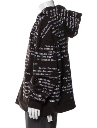 Who Decides War Printed Puffer Coat