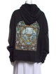 Who Decides War Graphic Print Mock Neck Sweatshirt