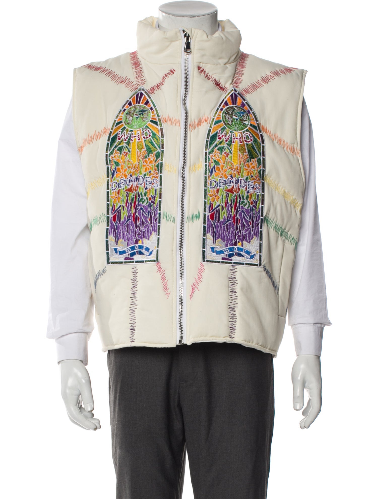 Who Decides War Graphic Print Vest