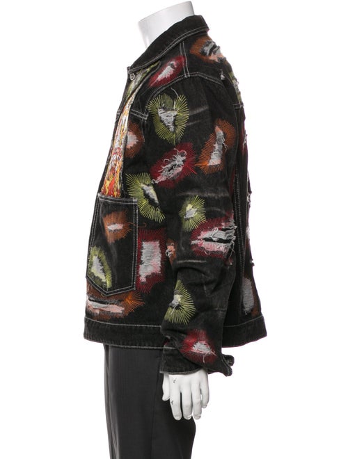 Who Decides War Printed Denim Jacket