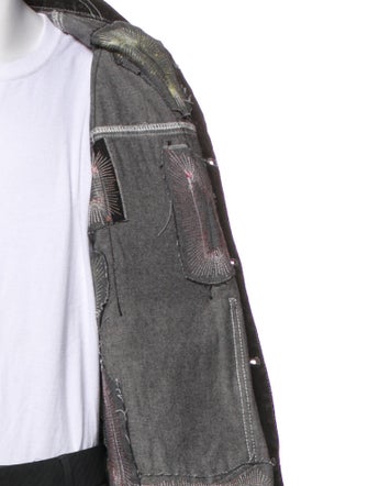 Who Decides War Printed Denim Jacket