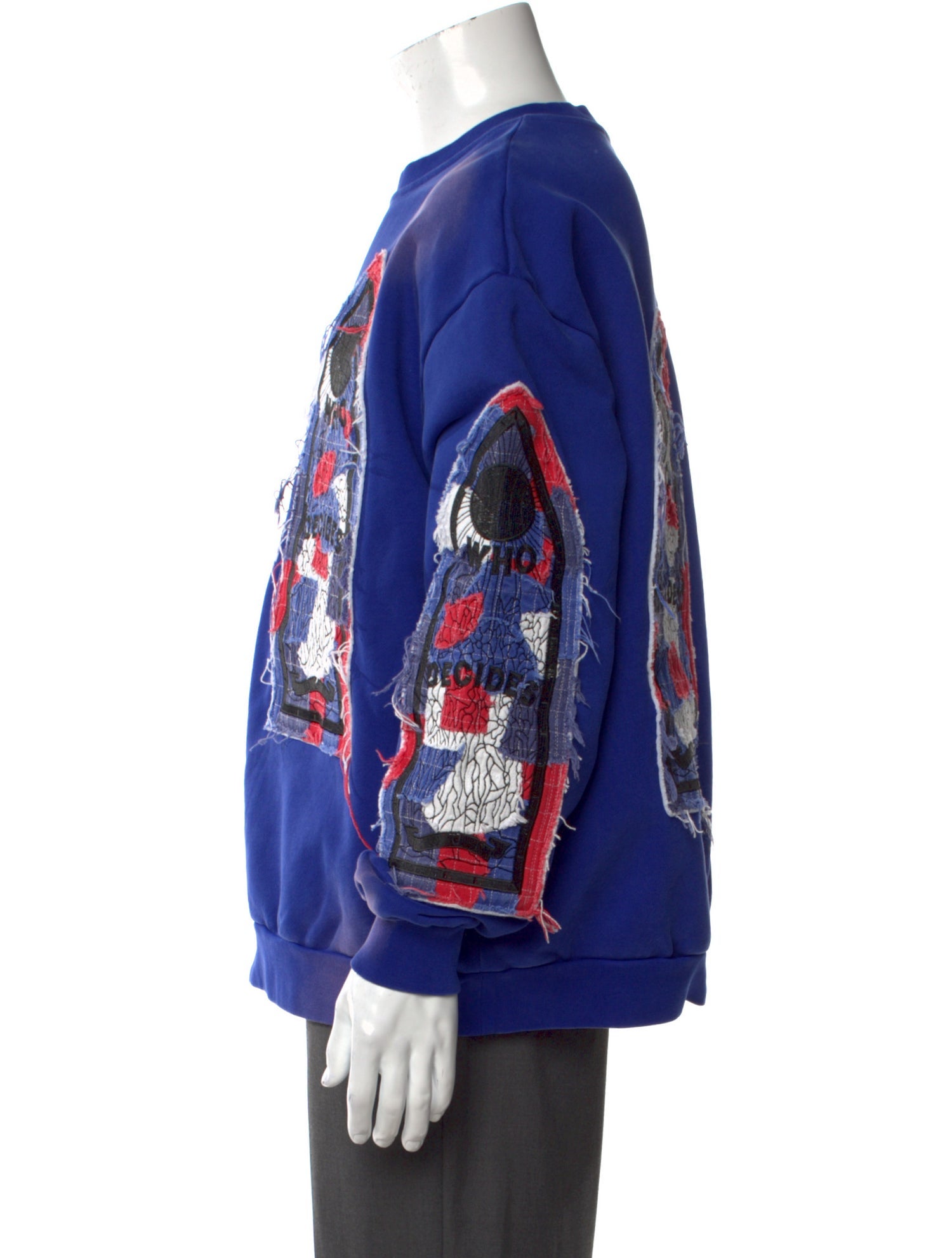 Who Decides War Graphic Print Crew Neck Sweatshirt w/ Tags