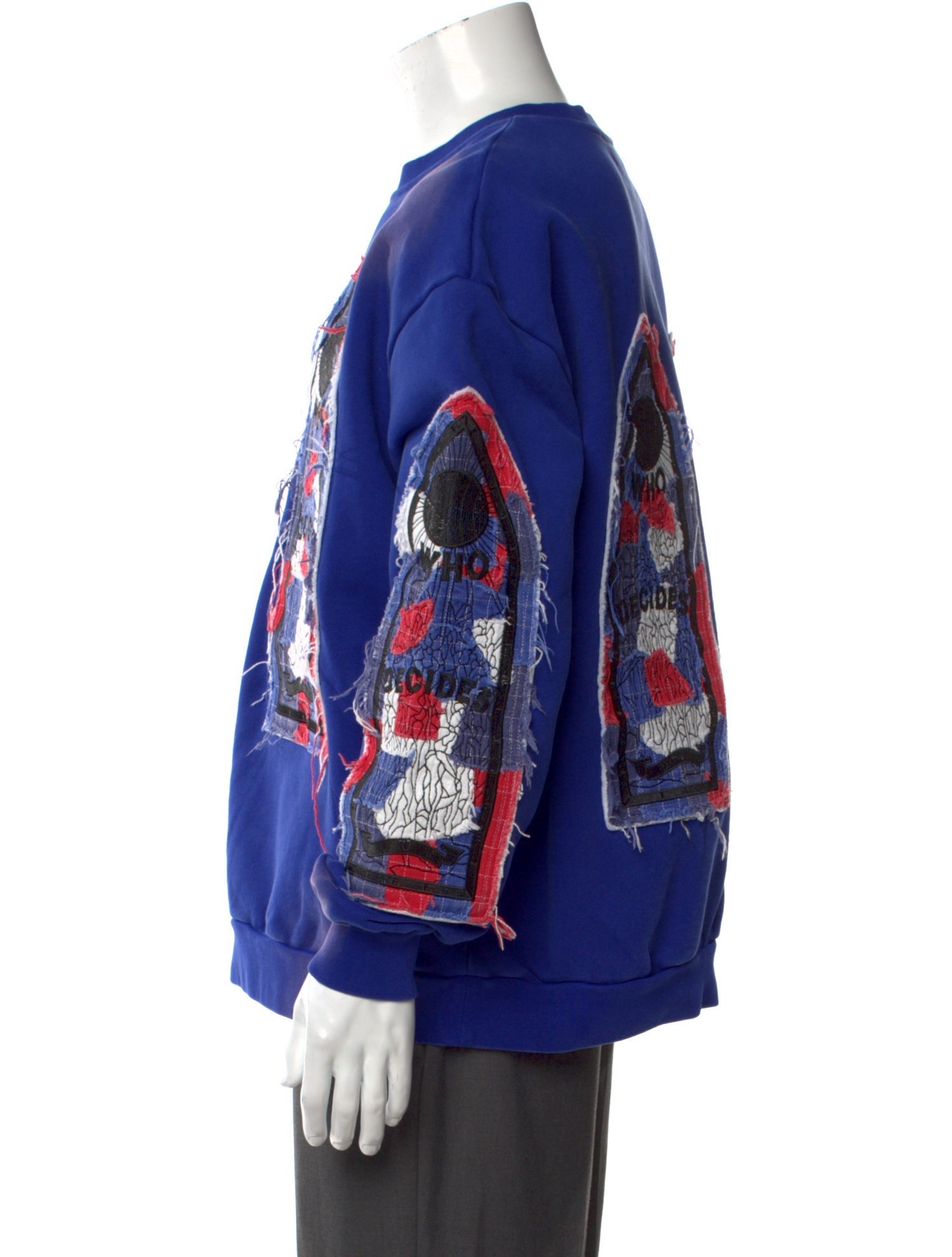 Who Decides War Graphic Print Crew Neck Sweatshirt w/ Tags