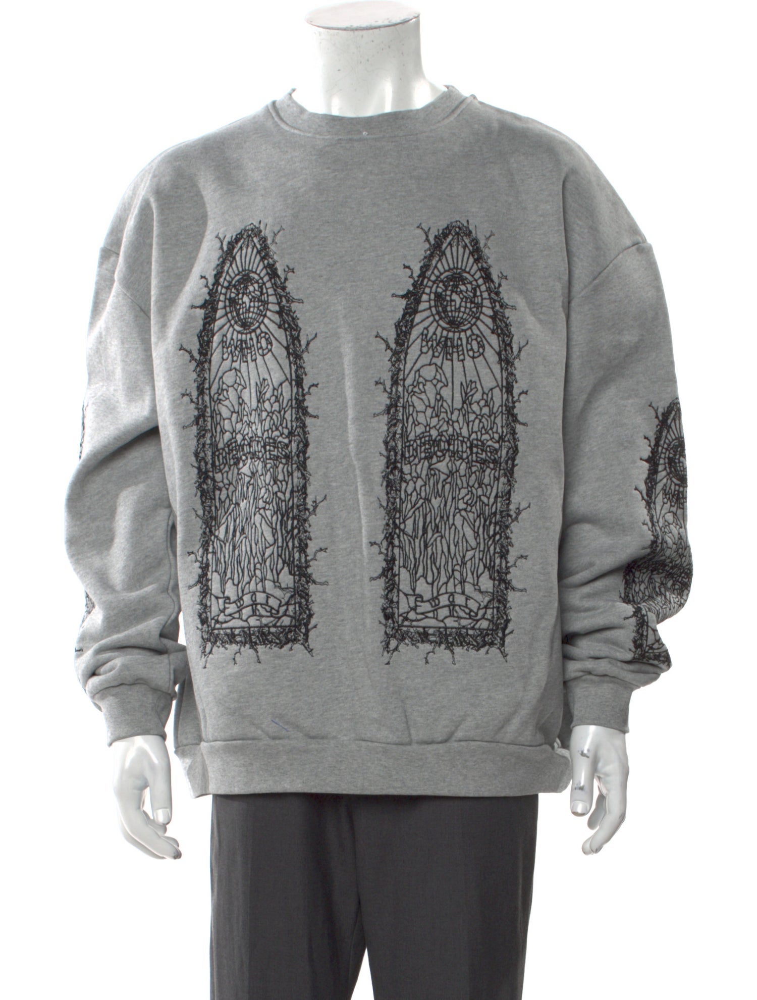 Who Decides War Graphic Print Crew Neck Sweatshirt w/ Tags