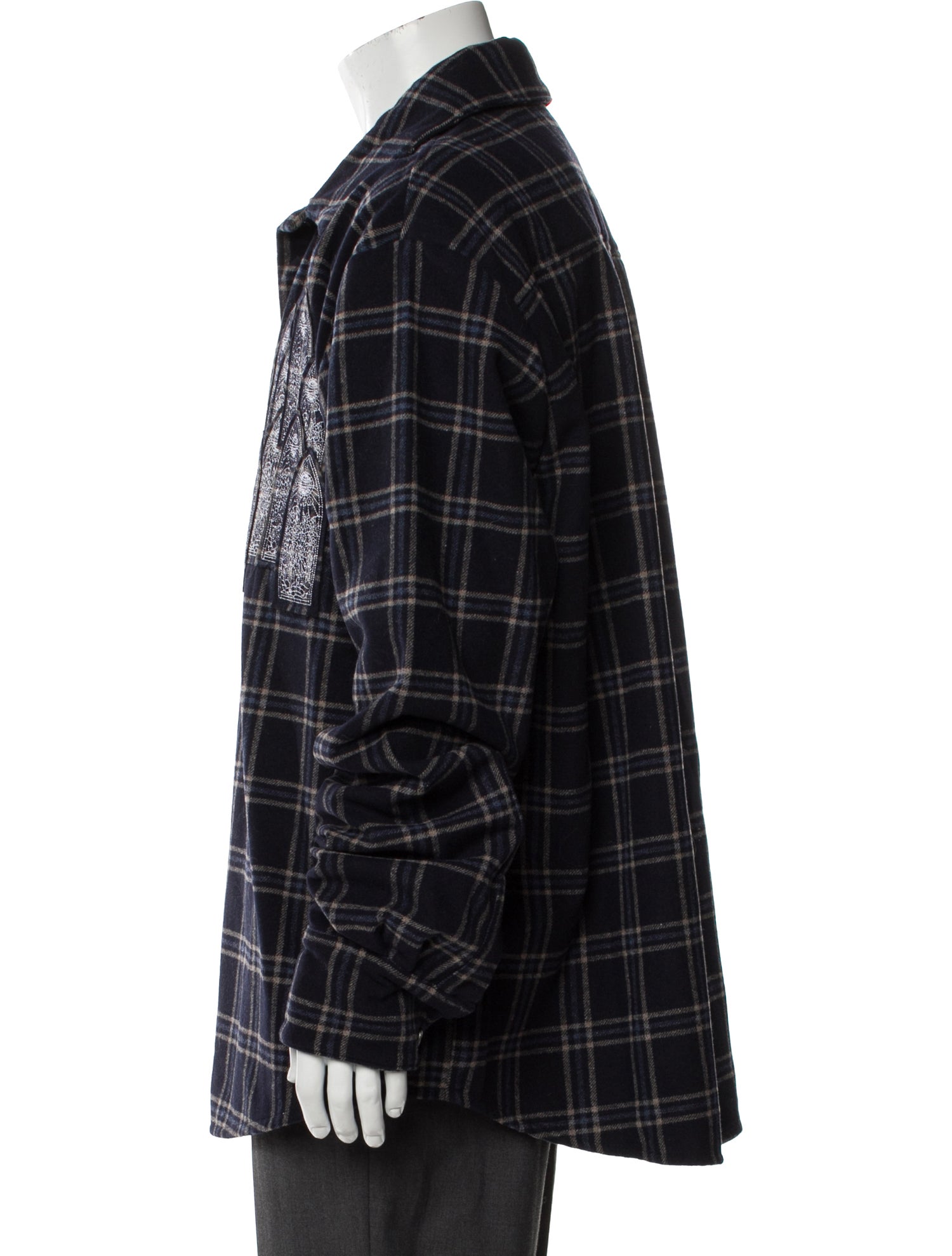 Who Decides War Plaid Print Long Sleeve Shirt w/ Tags