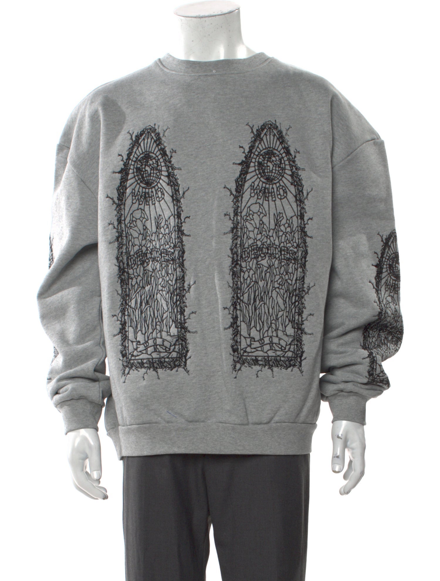 Who Decides War Graphic Print Crew Neck Sweatshirt w/ Tags