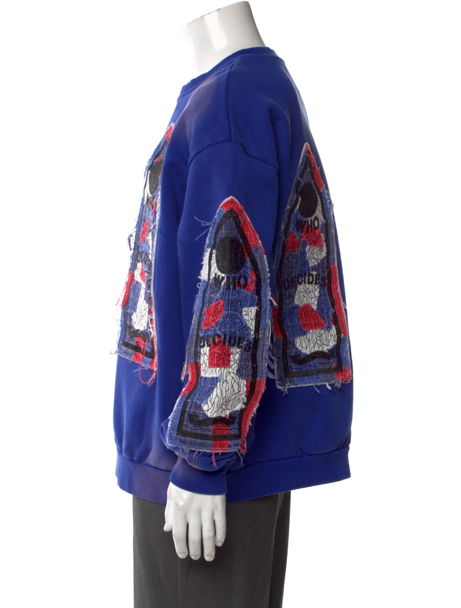 Who Decides War Graphic Print Crew Neck Sweatshirt w/ Tags