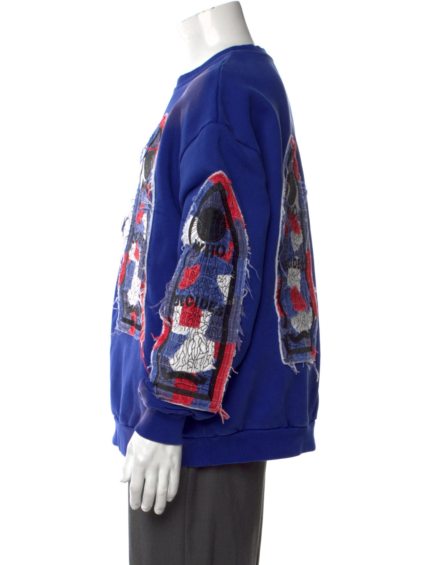 Who Decides War Graphic Print Crew Neck Sweatshirt w/ Tags