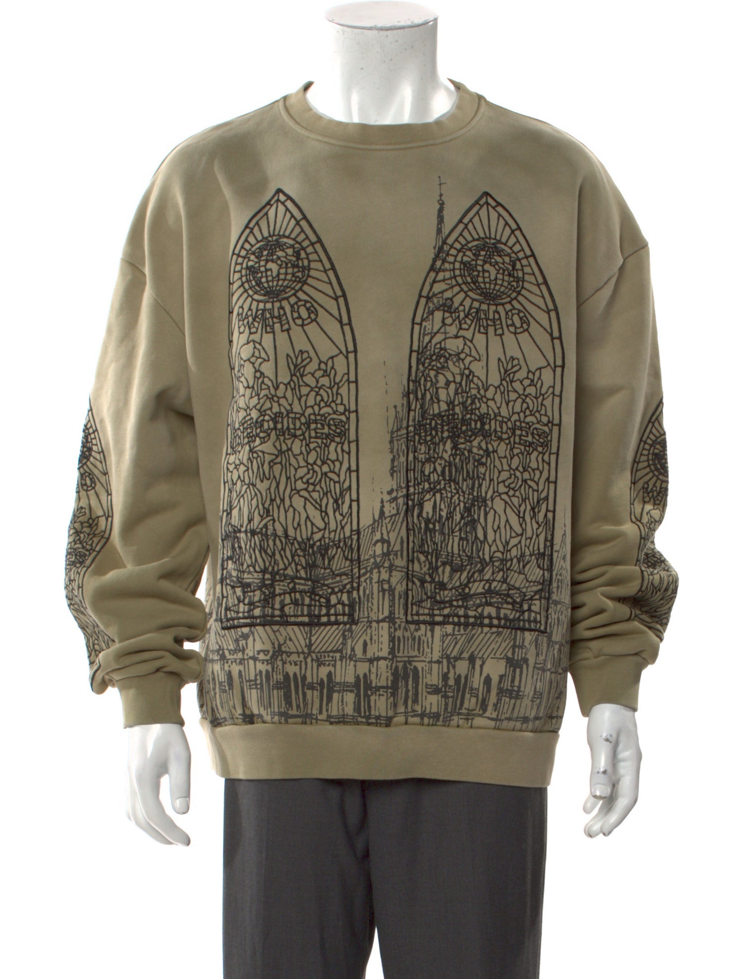 Who Decides War Graphic Print Crew Neck Sweatshirt w/ Tags